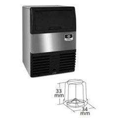 32.3 kg Production Undercounter Gourmet Ice Cube Machine. - Mabrook Hotel Supplies