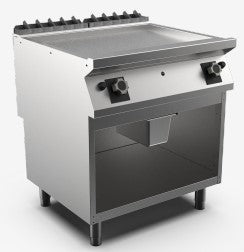 (MAMC0003919) Gas Griddle Smooth Chr Mat Pla Open Stand with (MAMC0006450M - ABVP4M Door for 40 & 80 cm Stand). - Mabrook Hotel Supplies