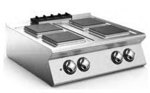 4 Electric Square HotPlates with Top Hob.