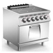 4 Zone Ceramic Cooker with Electric Oven. - Mabrook Hotel Supplies