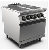 (MAMC0003249) 80 cm 4 Square Electric HotPlate Electric Static Oven Range. - Mabrook Hotel Supplies