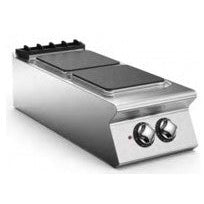 2 Electric Square Hot Plates with Hob Top. - Mabrook Hotel Supplies