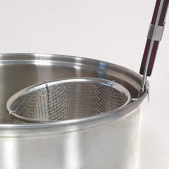 S/S MESH NOODLE NEST SKIMMER, DIA: 14 CM, HEIGHT: 14 CM - Mabrook Hotel Supplies