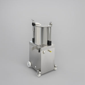 Vertical Hydraulic Sausage Filling Machine with Food Control Pedal.