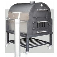 Mobile Pizza Oven Wood / Gas. 1100x1000x1450 mm - Mabrook Hotel Supplies