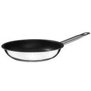 "S/S FRYPAN, NON STICK COATED , MIRRIR FINISHED, Size:26X05 c"