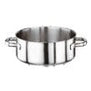 S/STEEL CASSEROLE POT 2 HANDLES PADERNO, DIAM: 40X14.5 CMS, CAPACITY 18 LTR