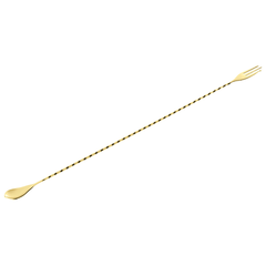 BAR SPOON/FORK CM 50 STAINLESS STEEL GOLD - Mabrook Hotel Supplies