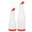 POURING CONTAINER, LENGTH: 39 CM, DIA:12.5 CM, CAPACITY: 2.5 LITERS RED