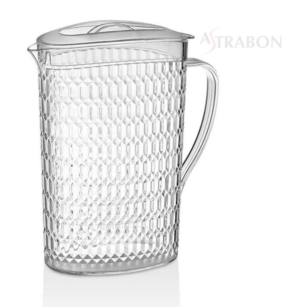 POLYCARBONATE DIAMOND PITCHER, COLOR: TRANSPARENT, 2.2 LIT - Mabrook Hotel Supplies