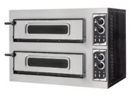 Double Deck Electric Oven Basic 2/50 4T with Glass & Light. - Mabrook Hotel Supplies