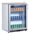 (BBS-130HS/S) Stainless Steel Short Version BackBar Cooler with One Hinged Door - 2 Shelves - Dim: 600x520x845 mm (WxDxH). - Mabrook Hotel Supplies