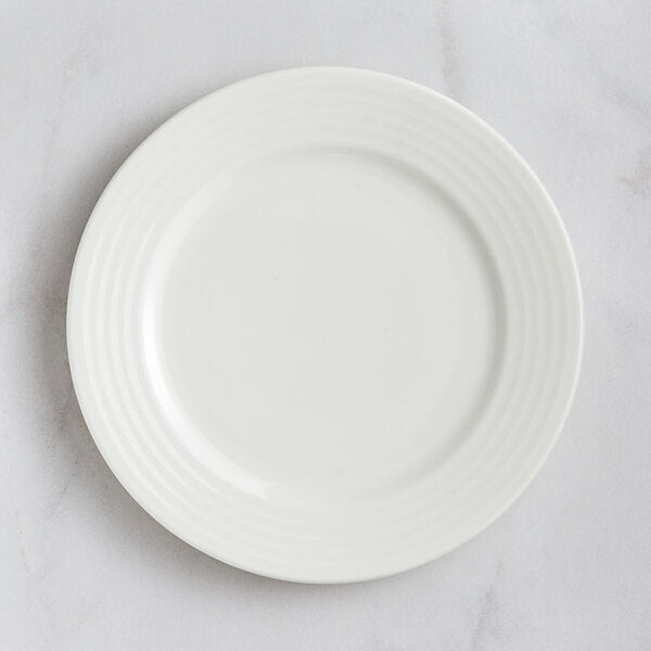 RONDO FLAT PLATE, COLOR: IVORY,  DIA: 20.8 CM, HEIGHT: 2.2 CM - Mabrook Hotel Supplies