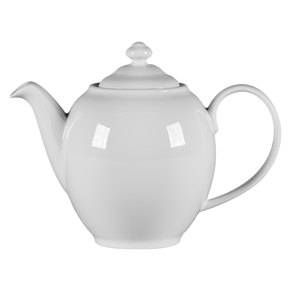 BONE CHINA FEDRA COFFEE POT WITH LID , COLOR: IVORY, DIA: 10.2 CM, HEIGHT: 13 CM, CAP: 16.4 OZ/ 48.4 CL - Mabrook Hotel Supplies