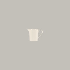 BONE CHINA FEDRA CREAMER WITH HANDLE , COLOR: IVORY, DIA: 8.1 CM, HEIGHT: 8.4 CM, CAP: 7 OZ/ 20.6 CL - Mabrook Hotel Supplies