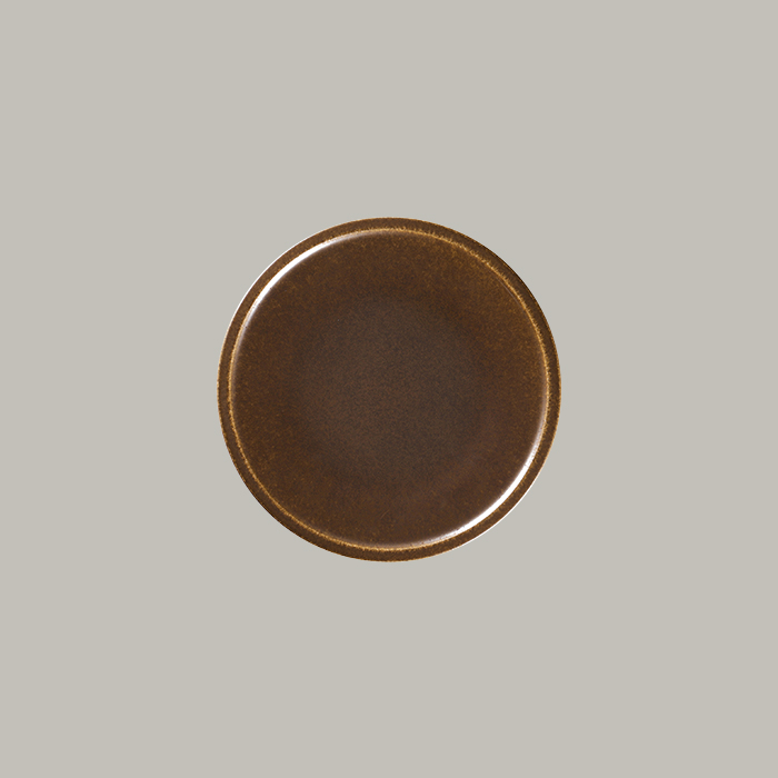 EASE FLAT COUPE PLATE, COLOR: RUST, DIA: 23.8 CM, HEIGHT: 2.2 CM - Mabrook Hotel Supplies