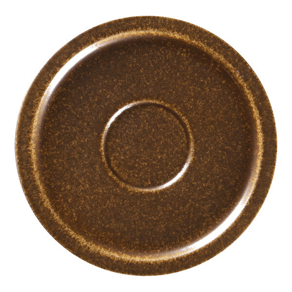 EASE SAUCER FOR ESPRESSO CUP, COLOR: RUST, DIA: 13 CM, CUP CODE- EACU09RT - Mabrook Hotel Supplies