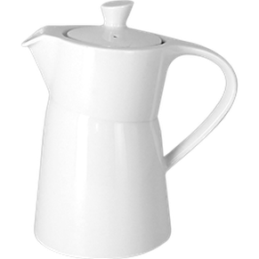 GIRO COFFEE POT WITH LID, COLOR: IVORY, DIA: 8.3 CM, HEIGHT: 14.5 CM, CAP: 11.8 OZ/ 35 CL - Mabrook Hotel Supplies