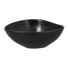 KARBON SHAPED SALAD BOWL, COLOR: BLACK, DIM: 14X11X5 CM, CAP: 8.8 OZ/ 26 CL - Mabrook Hotel Supplies