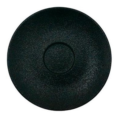 NEO FUSION BLACK CLASSIC SAUCER. DIA: 13 CM , CORRESPONDING CUP RAK-NFCLCU09BK - Mabrook Hotel Supplies