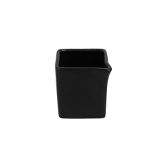 NEO FUSION BLACK SQUARE CREAMER / GRAVY BOAT, DIM: 5X6 CM, CAP: 8 CL, 2.7 OZ - Mabrook Hotel Supplies