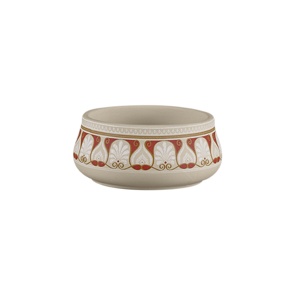 BAANTNA ARGILA THALI BOWL, RANGEEN - 3.3 OZ/ 10 CL - Mabrook Hotel Supplies