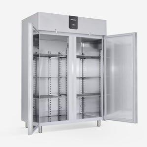 (1050001000) 2 Solid Door Upright Freezer with 3 Shelf Each Door - Performance 1400 BT MONO.