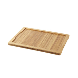 REVOL BASALT LINER TRAY FOR STEAK PLATE, BAMBOO - 37.5X28X2 CM - Mabrook Hotel Supplies