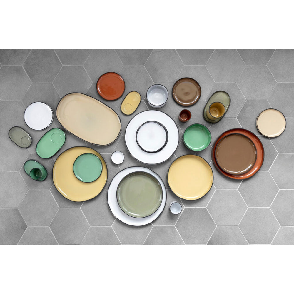 (652767) CARACTERE SAUCER, MINT, DIM:13.5X8.3X1.2 CM - Mabrook Hotel Supplies