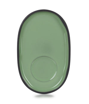 (652767) CARACTERE SAUCER, MINT, DIM:13.5X8.3X1.2 CM - Mabrook Hotel Supplies