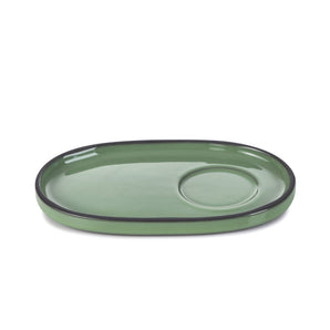 (652767) CARACTERE SAUCER, MINT, DIM:13.5X8.3X1.2 CM - Mabrook Hotel Supplies