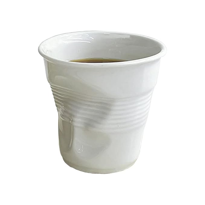 (652785)A L'ORIGINE ESPRESSO CRUMPLE TUMBLER,DIM:6.5X6 CM,CAP:2.75 OZ - Mabrook Hotel Supplies
