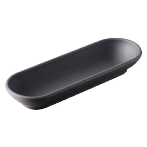 (645768) SOLID MACARONS SERVING TRAY / 6S, MATT SLATE STYLE, DIM: 15X5X2 CM, CAP: 2 OZ - Mabrook Hotel Supplies