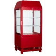 Display Refrigerator Flat Glass Door - 58 Ltr Red