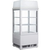 Display Refrigerator Flat Glass Door - 58 Ltr White