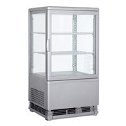Flat Glass Door Silver Display Cooler.
