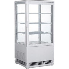 Flat Glass Door White Display Cooler.