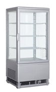 Flat Glass Door Silver Display Cooler.