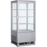 Flat Glass Door Silver Display Cooler.