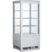 Flat Glass Door White Display Cooler.