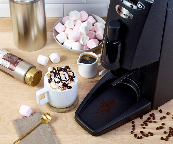 Automatic Silent Espresso Coffee Grinder with Black front panel. - Mabrook Hotel Supplies