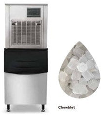 Stainless Steel Chewblet Ice Machine with Bin (B-305). - Mabrook Hotel Supplies