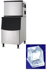315kg/24h Dice Ice Cube Machine with Bin B-375. - Mabrook Hotel Supplies