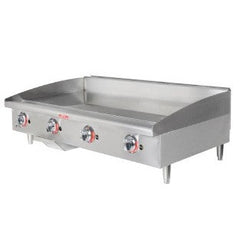 48" (122CM) HEAVY DUTY GAS GRIDDLE COUNTERTOP THERMOSTAT CONTROL.