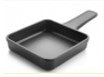 CAST IRON SQUARE PAN, BLACK - 14X14 CM