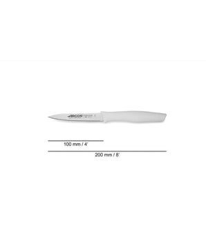 NOVA SERIES 100 MM SERRATED WHITE COLOUR PARING KNIFE - Mabrook Hotel Supplies