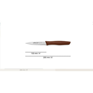 NOVA SERIES 100 MM SERRATED BROWN COLOUR PARING KNIFE - Mabrook Hotel Supplies