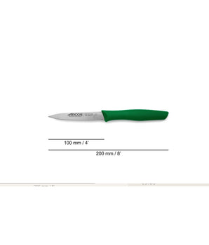 NOVA SERIES 100 MM GREEN COLOUR PARING KNIFE - Mabrook Hotel Supplies