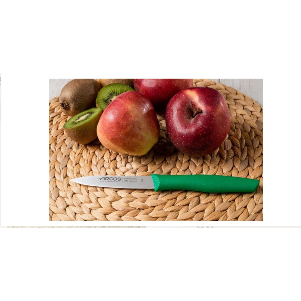NOVA SERIES 100 MM GREEN COLOUR PARING KNIFE - Mabrook Hotel Supplies