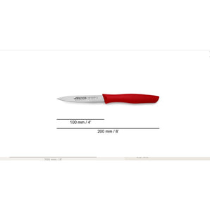 NOVA SERIES 100 MM RED COLOUR PARING KNIFE - Mabrook Hotel Supplies